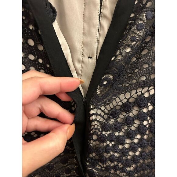 Twelfth Street by Cynthia Vincent Lace Romper S Silk Trim MSRP $398 - Picture 7 of 14